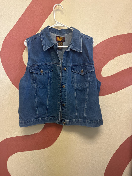 Denim Vest Large