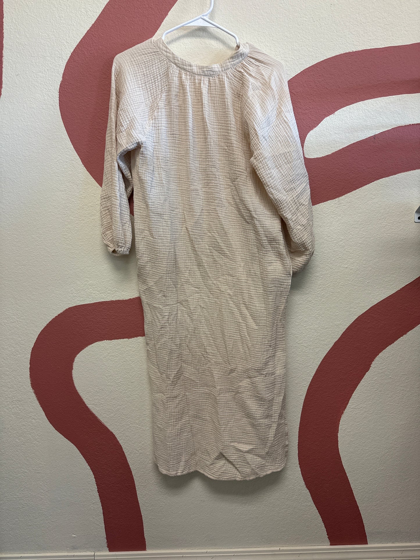 Linen Cotton Blend Dress