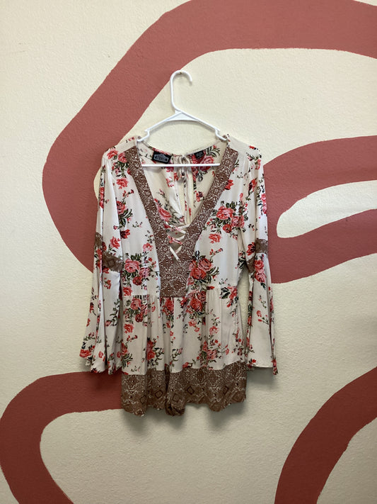 Floral romper Large