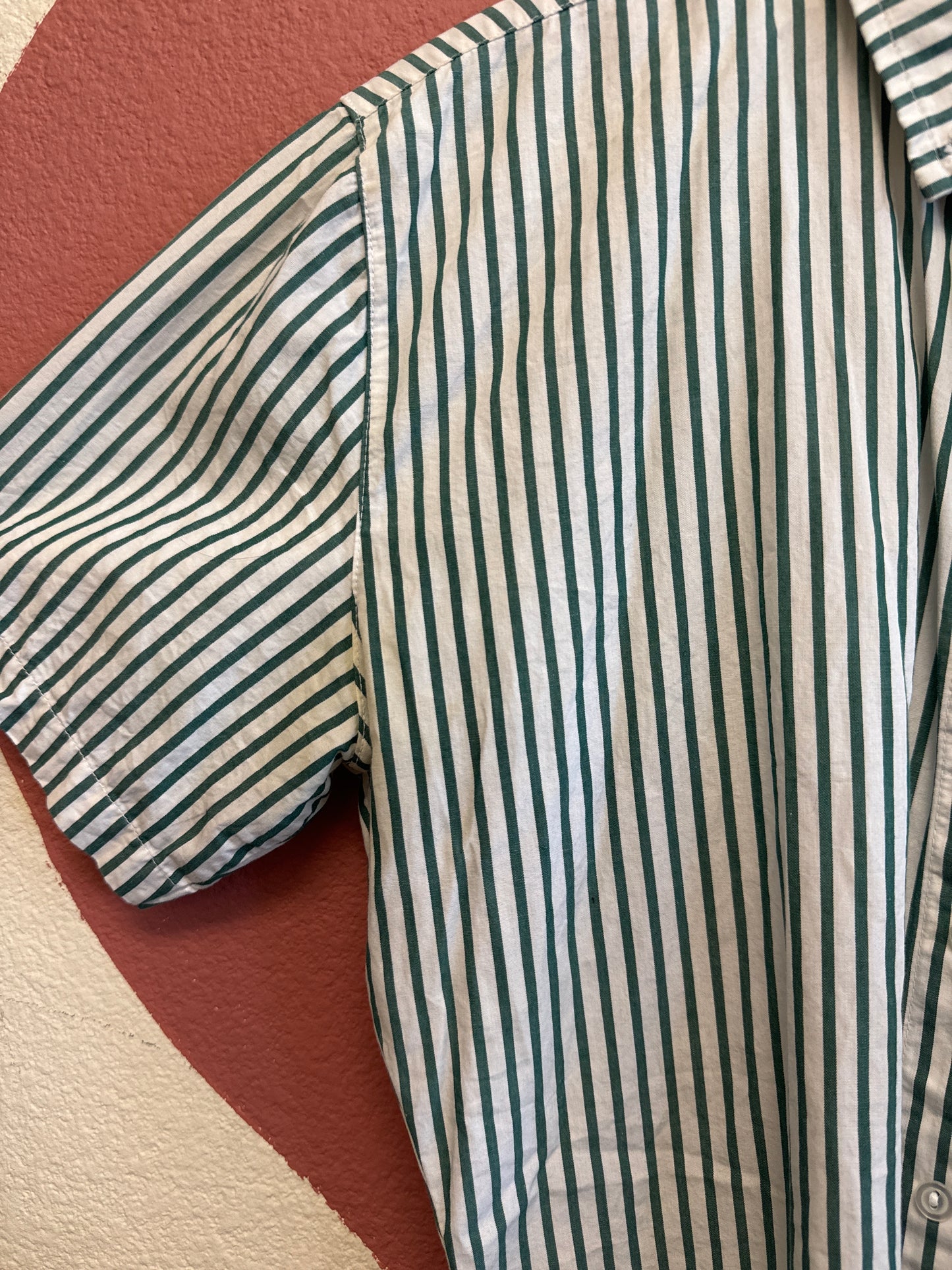 Green Stripe Shirt XS