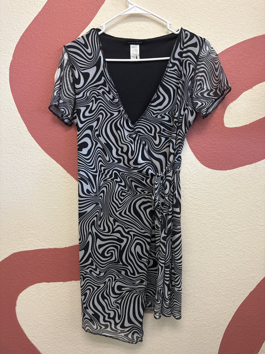 Dress Swirls 70s M