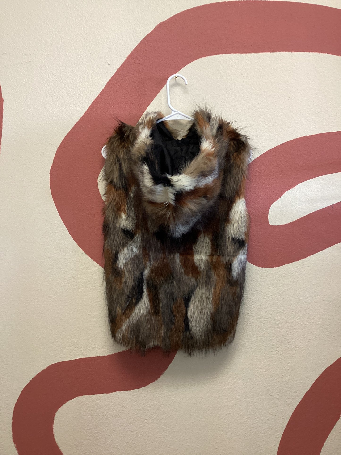 American Eagle Faux Fur Vest S