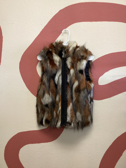 American Eagle Faux Fur Vest S